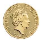 Zlatá investiční mince The Royal Tudor Beast "Lion of England" 2022 1 Oz - obrázek 2