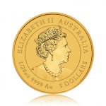 Zlatá investiční mince Australská Lunární Série III. 2021 Buvol 1,55 g - obrázek 2