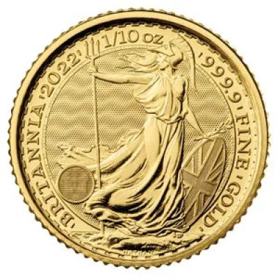 Zlatá investiční mince Britannia 3,11 g – obrázek 1