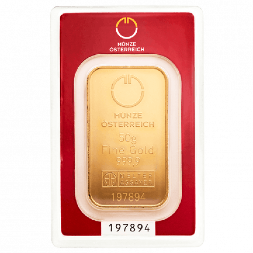 Zlatý investiční slitek Münze Österreich 50 g - obrázek 1