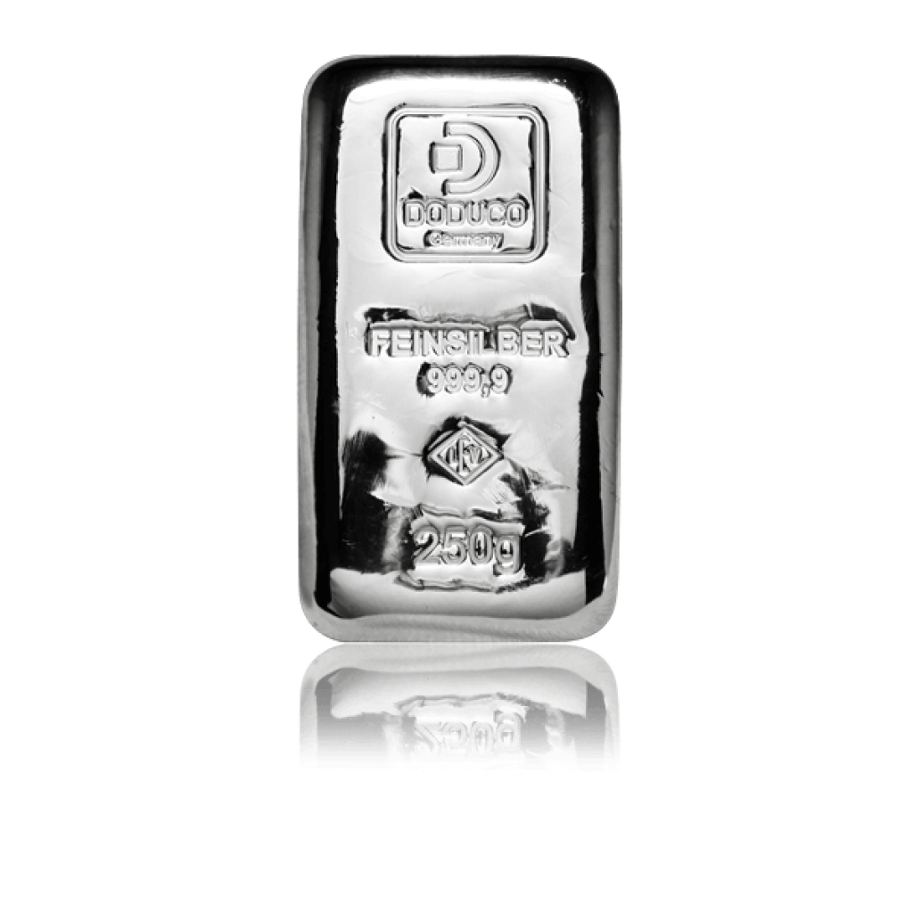 Stříbrný slitek Doduco/LEV 250 g .9999 - obrázek 1