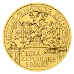 Zlatá mince 5000 Kč Městská památková rezervace Litoměřice 2022 STANDARD 15,55 g - obrázek 2