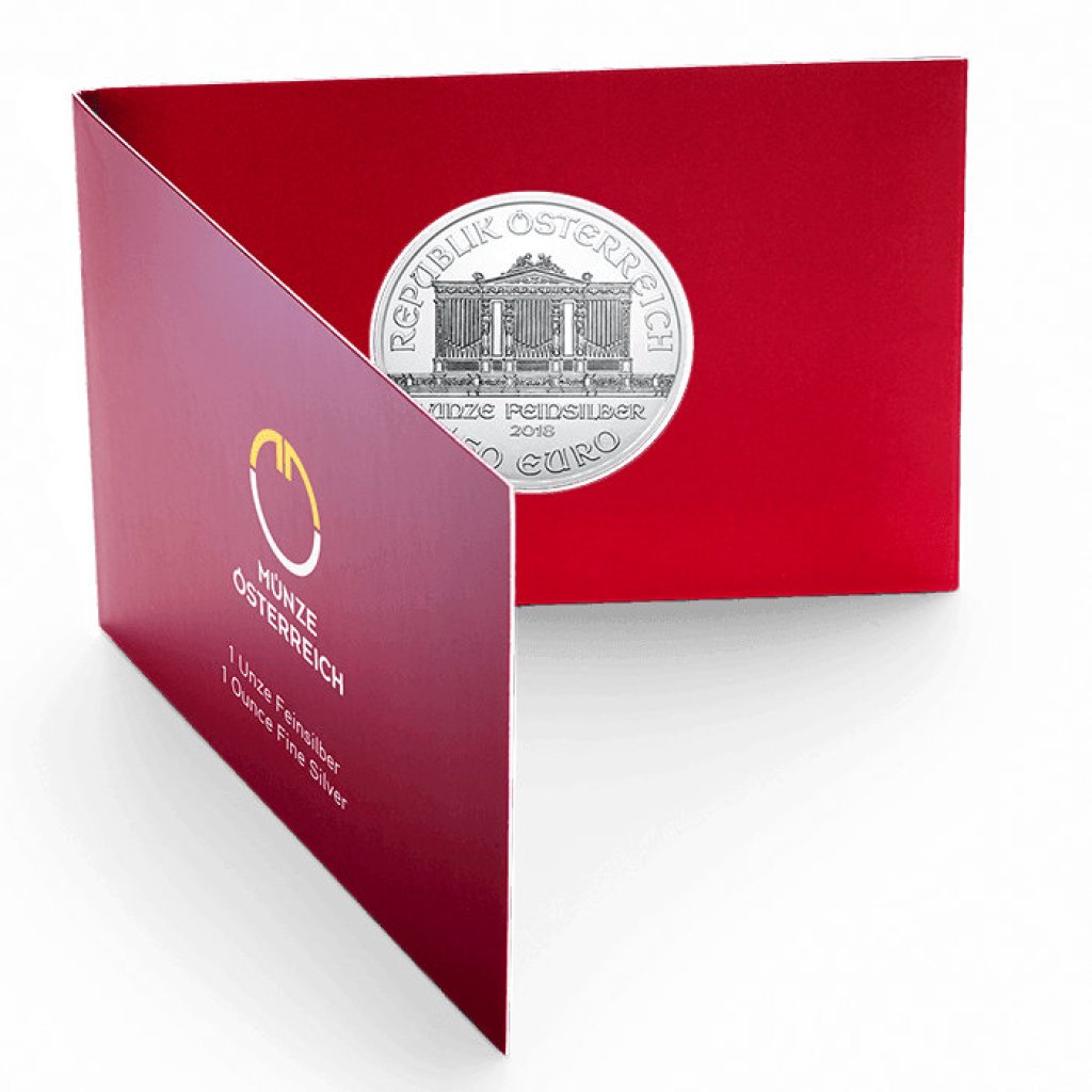 Stříbrná investiční mince Philharmoniker 31,1 g (1 Oz) BLISTR - obrázek 1