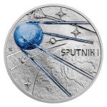 Stříbrná mince Mléčná dráha - První umělá družice proof 31,1 g – obrázek 2