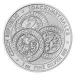 Stříbrná uncová investiční mince Tolar - Česká republika 2022 stand - obrázek 2