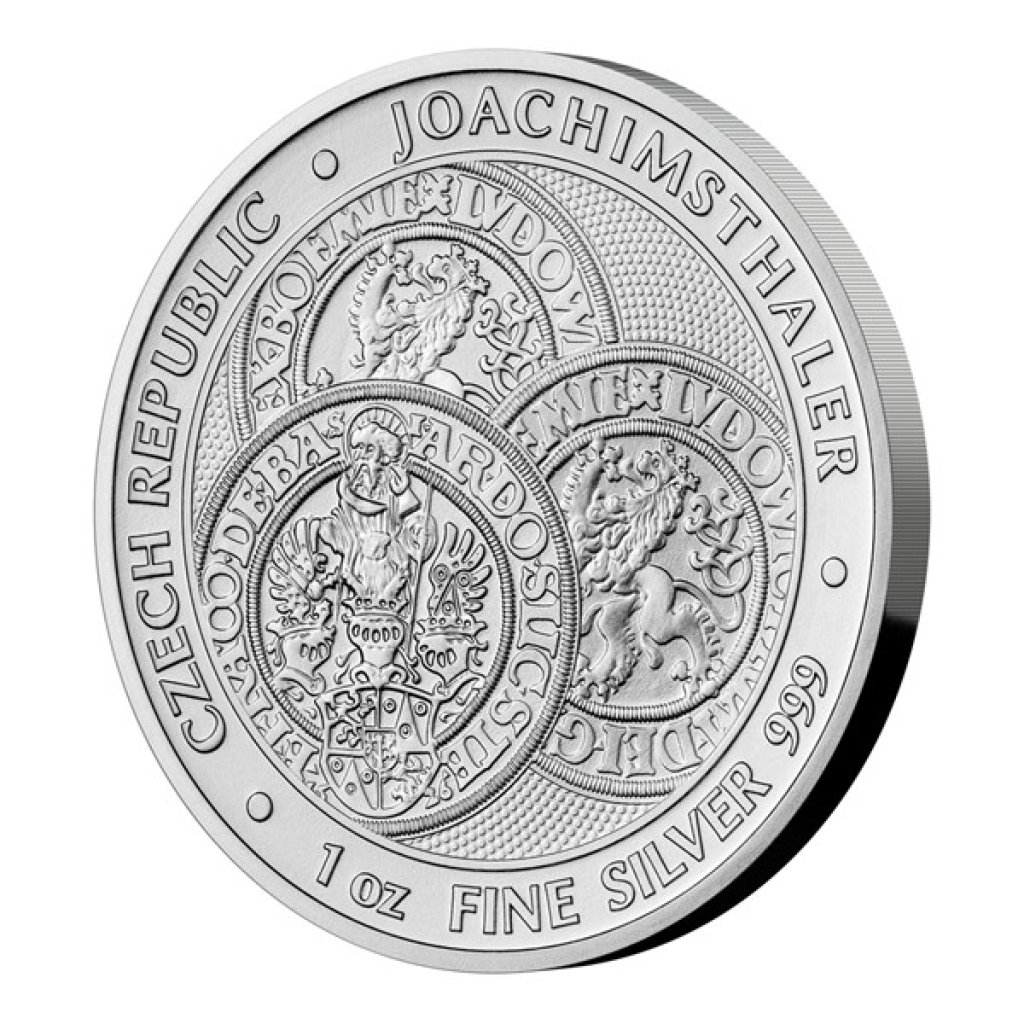 Stříbrná uncová investiční mince Tolar - Česká republika 2022 stand - obrázek 1