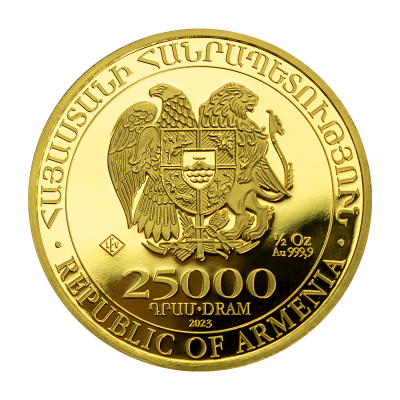 Zlatá investiční mince Archa Noemova 2023 15,55 g – obrázek 3