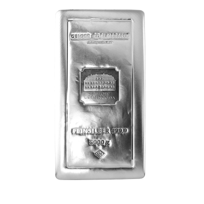 Stříbrný investiční slitek Geiger original 5000 g .9999 odlévaný – obrázek 1