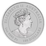 Platinová investiční mince Australská Lunární Série III. 2023 Králík 31,1 g - obrázek 2