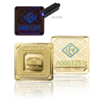 Zlatý slitek GEIGER originál 1 g ve čtvercové kapsli edice ŠTĚSTÍ - obrázek 3