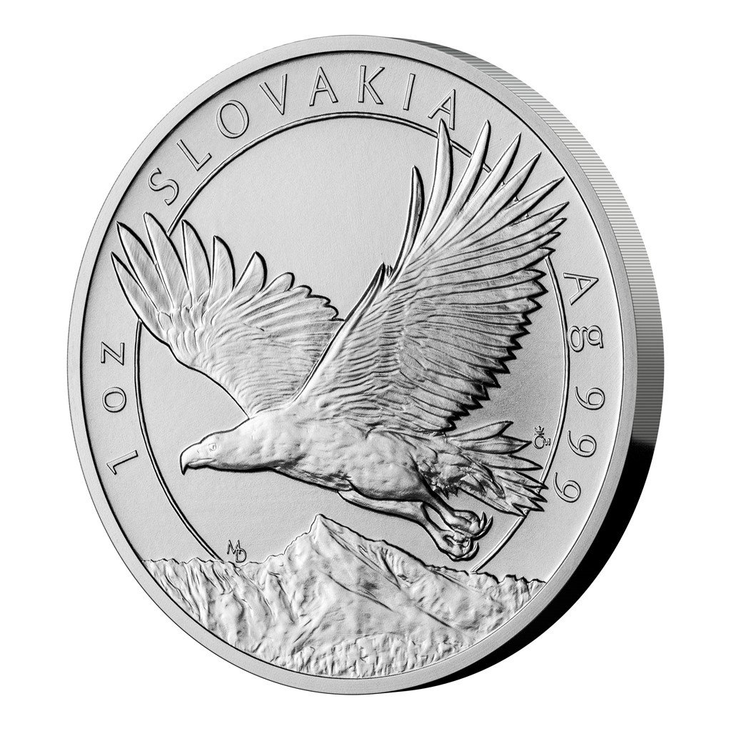 Stříbrná uncová investiční mince Orel 2023 stand – obrázek 1