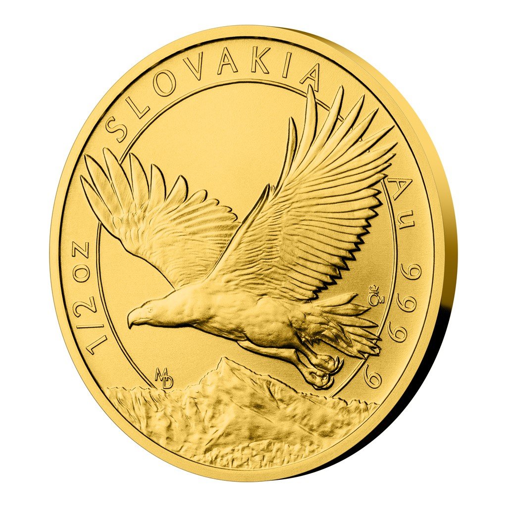 Zlatá 1/2oz investiční mince Orel 2023 stand – obrázek 1