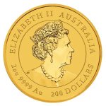 Zlatá investiční mince Australský Lunární rok 2022 Tygr 62,21 g - obrázek 2