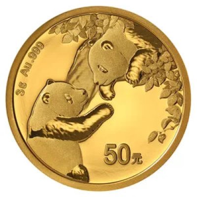 Zlatá investiční mince China Panda (Čínská panda) 3 g - obrázek 1