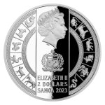 Stříbrná mince Crystal Coin - Rok zajíce proof – obrázek 2