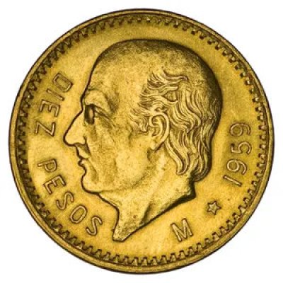 Zlatá investiční mince Gold Mexico Hidalgo 10 Pesos 7,50 g - obrázek 1