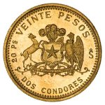 Zlatá mince Chile Liberty 20 Pesos 3,66 g - obrázek 2