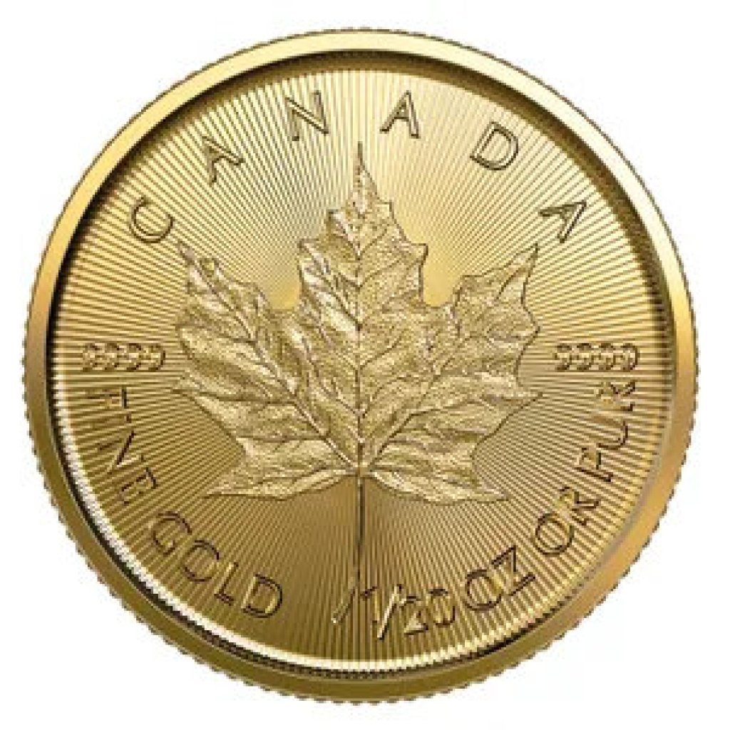 Zlatá investiční mince Maple Leaf 1,55 g – obrázek 1