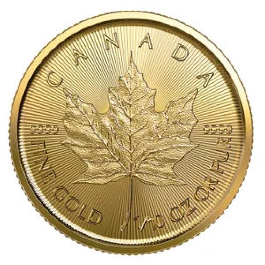 Zlatá investiční mince Maple Leaf 3,11 g – obrázek 1