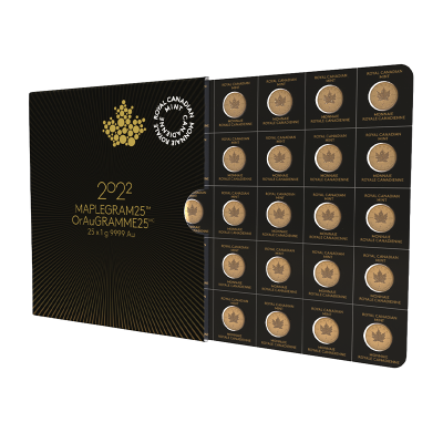 Zlatá investiční mince Maple Leaf MAPLEGRAMS25 25 gramů – obrázek 1