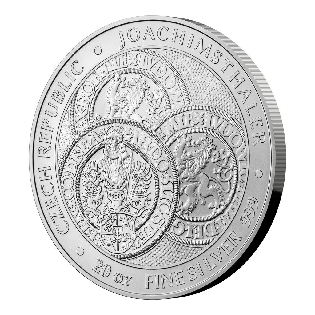 Stříbrná dvacetiuncová investiční mince Tolar - Česká republika 2023 stand 622.0 g - obrázek 1