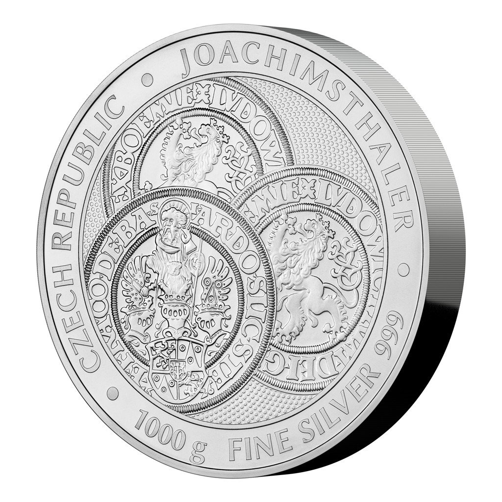 Stříbrná kilogramová investiční mince Tolar - Česká republika 2023 stand 1000 g - obrázek 1