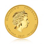 Zlatá investiční mince Australská Lunární Série II. 2017 Kohout 31,1 g (1 Oz) - obrázek 2