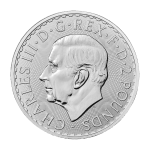 Stříbrná investiční mince Britannia 2023 KCIII 31,1 g - obrázek 2