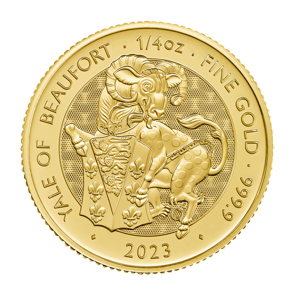 Zlatá investiční mince The Royal Tudor Beast "Yale of Beaufort" – obrázek 1