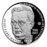 Stříbrná mince 200 Kč 2023 Josef Karel Matocha jmanován arcibiskupem olomouckým PROOF – obrázek 2