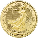 Zlatá investiční mince Britannia 2023 QEII 31,1 g (1 Oz)