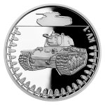 Stříbrná mince Obrněná technika - KV-1 proof – obrázek 1