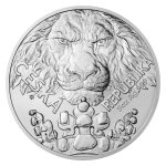 Stříbrná pětiuncová investiční mince Český lev 2023 stand – obrázek 2