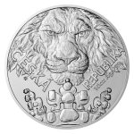 Stříbrná desetiuncová investiční mince Český lev 2023 stand – obrázek 2