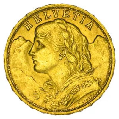 Zlatá mince Vreneli 20 SFRS 5,81 g - obrázek 1