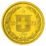 Zlatá investiční mince Helvetia 20 SFRS 5,81 g - obrázek 2
