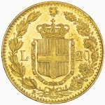 Zlatá mince Umberto I 20 LIT 5,81 g - obrázek 4