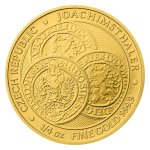 Zlatá 1/4oz investiční mince Tolar - Česká republika 2023 stand – obrázek 2