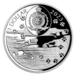 Stříbrná mince Psí plemena - Dobrman proof – obrázek 3