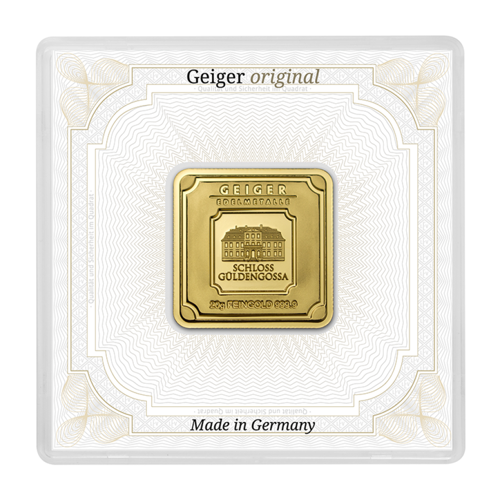Zlatý investiční slitek 9999 GEIGER Originál – obrázek 1