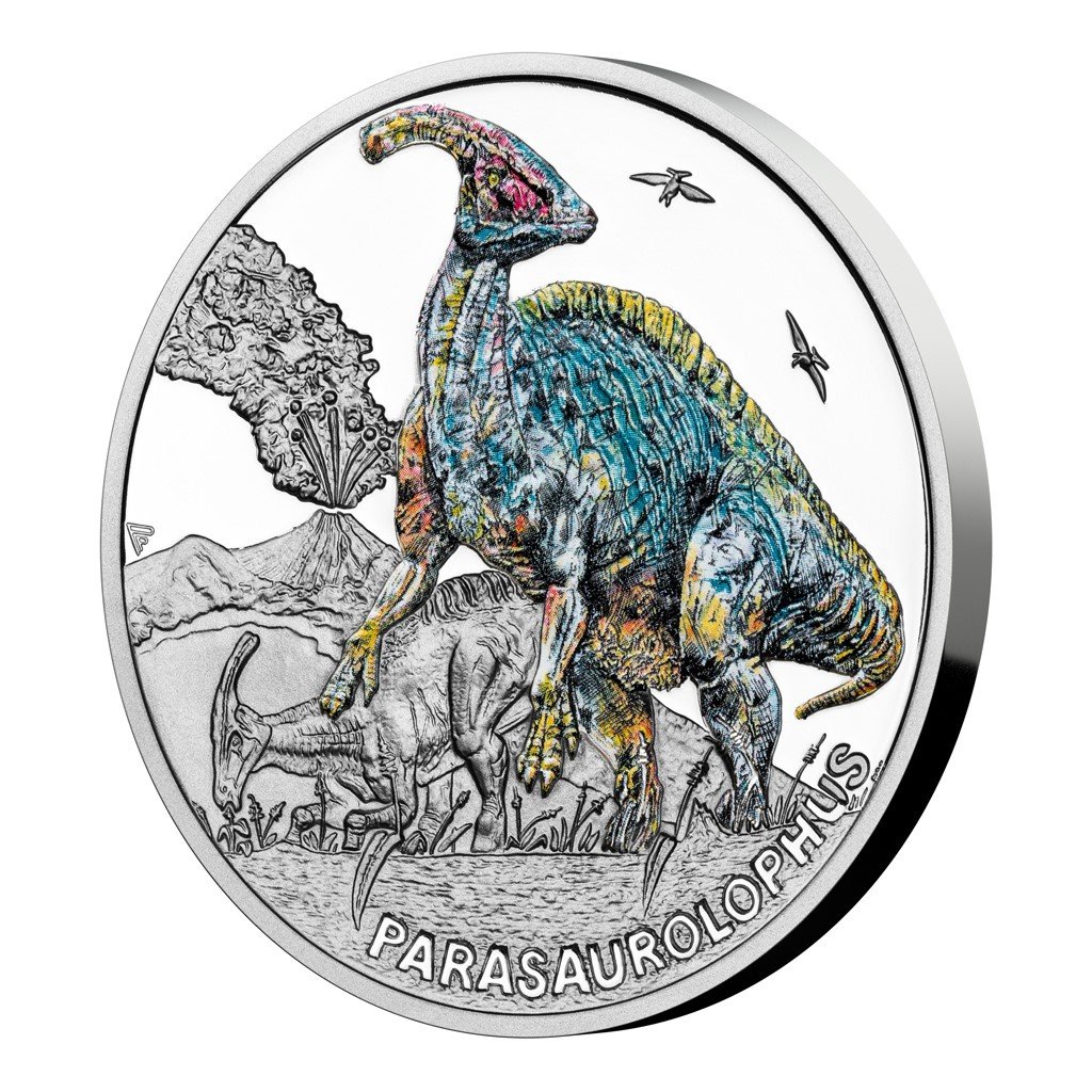 Stříbrná série Pravěký svět - Parasaurolophus proof – obrázek 1