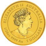 Zlatá investiční mince Australská Lunární Série III. 2023 Králík 1,55 g - obrázek 2