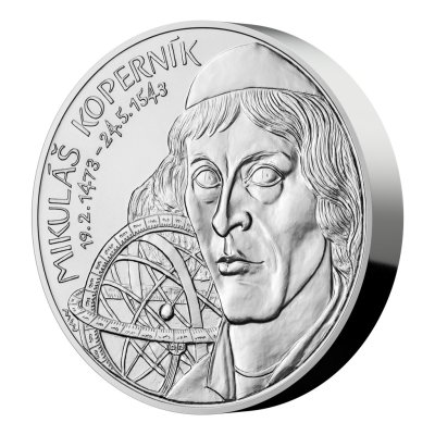 Stříbrná kilogramová mince Mikuláš Koperník – obrázek 2