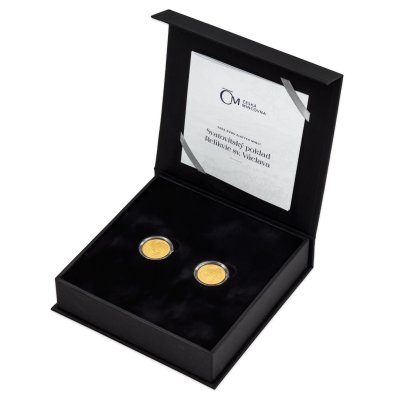 Sada dvou zlatých mincí Svatovítský poklad  - Relikvie sv. Václava – obrázek 1
