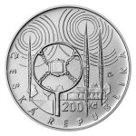 Stříbrná mince 200 Kč 2023 Zahájení pravidelného vysílání Československého rozhlasu stand – obrázek 2