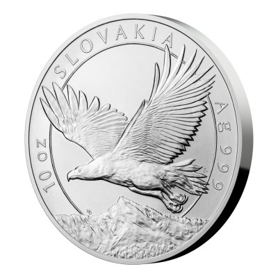 Stříbrná desetiuncová investiční mince Orel 2023 stand – obrázek 2