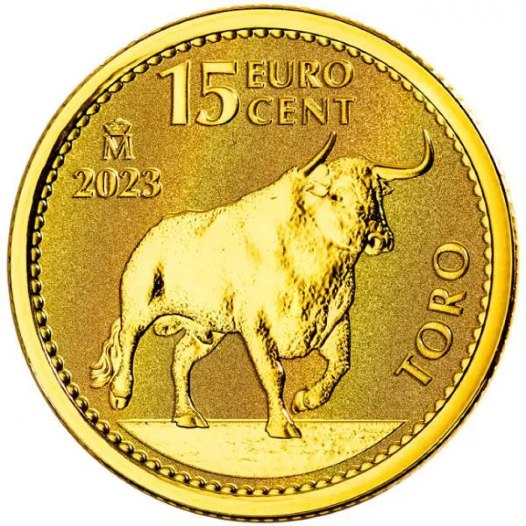 Zlatá investiční mince Toro Bull 2023 3,11 g (1/10 Oz) - obrázek 1