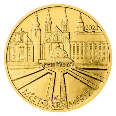 Zlatá mince 5000 Kč Kroměříž 2023 STANDARD 15,55 g - obrázek 1