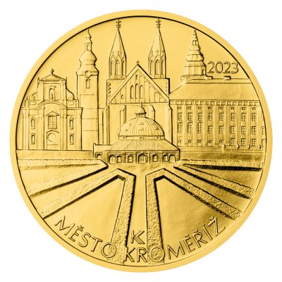 Zlatá mince 5000 Kč Kroměříž 2023 STANDARD 15,55 g - obrázek 1
