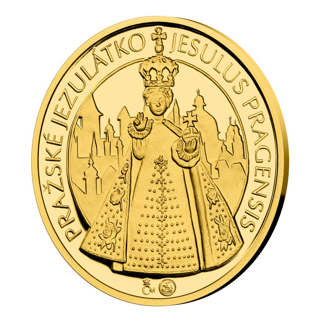 Zlatý dukát Pražské Jezulátko proof – obrázek 2